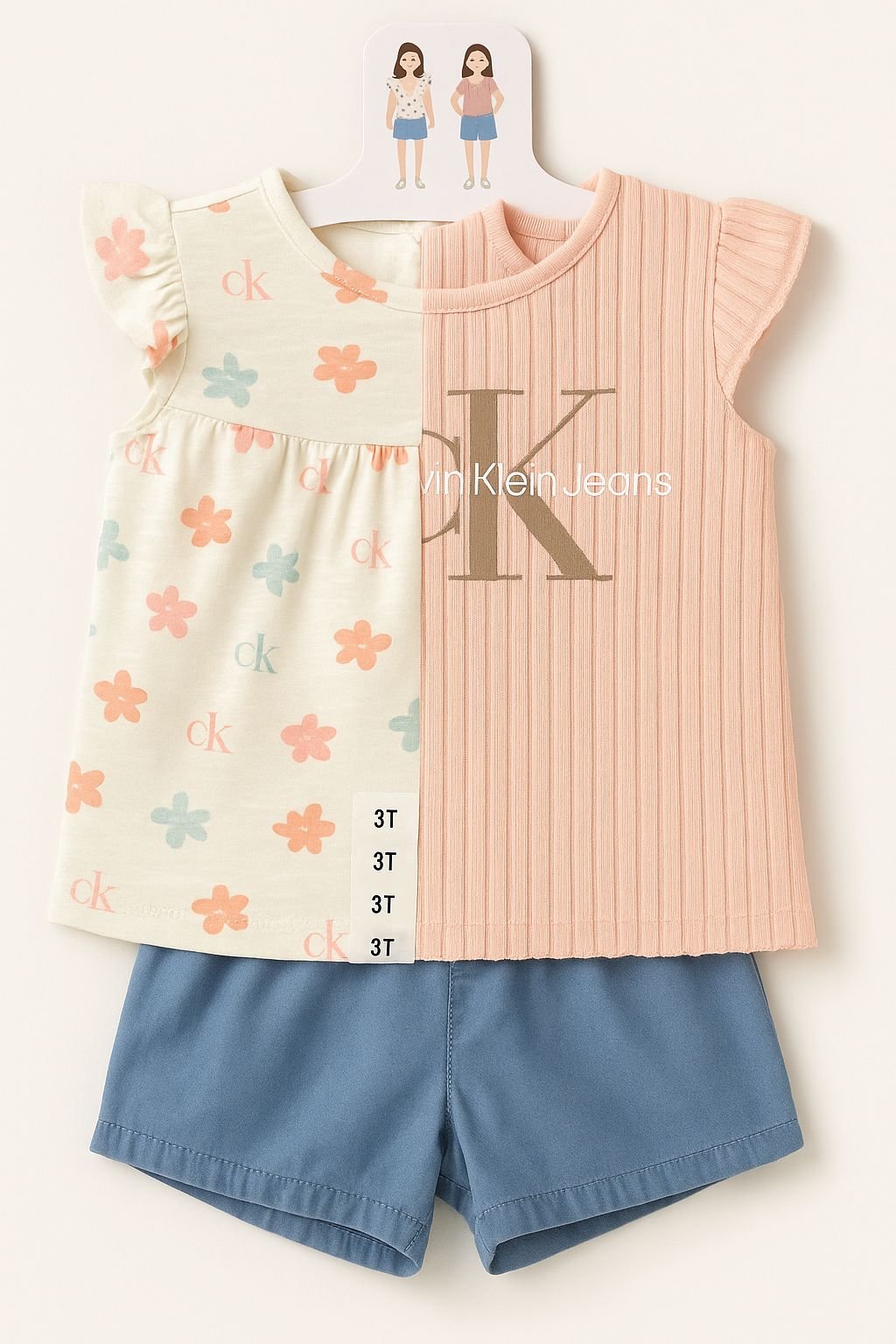 calvin klein jeans blusa/polera rib acanalada niña rosa pastel calvin klein jeans blusa/polera rib acanalada niña rosa pastel