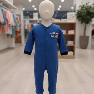 lupilu mameluco entero bebé (footie) algodón suave azul broches fácil cambio